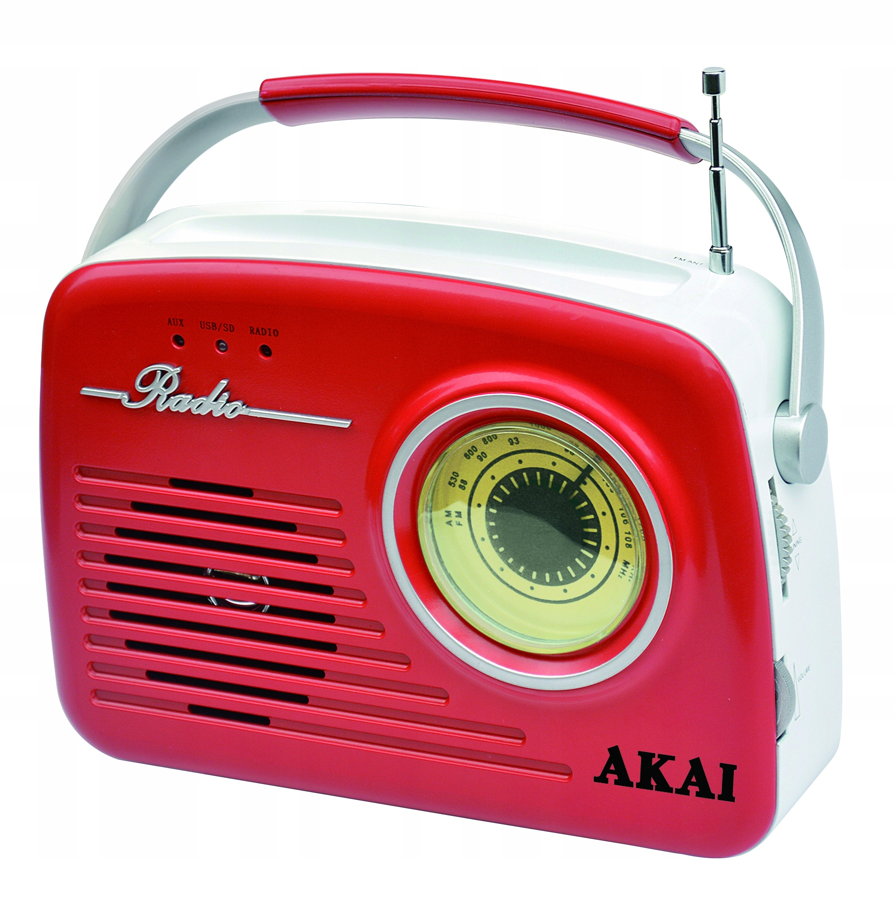 Akai APR-11R Red Rádio v retro stylu