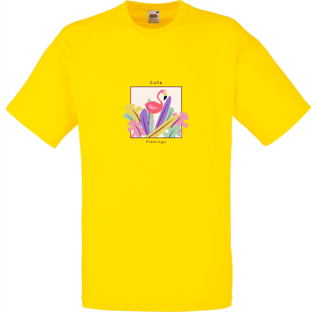 

Koszulka cute flamingo flaming M żółta jaskrawa