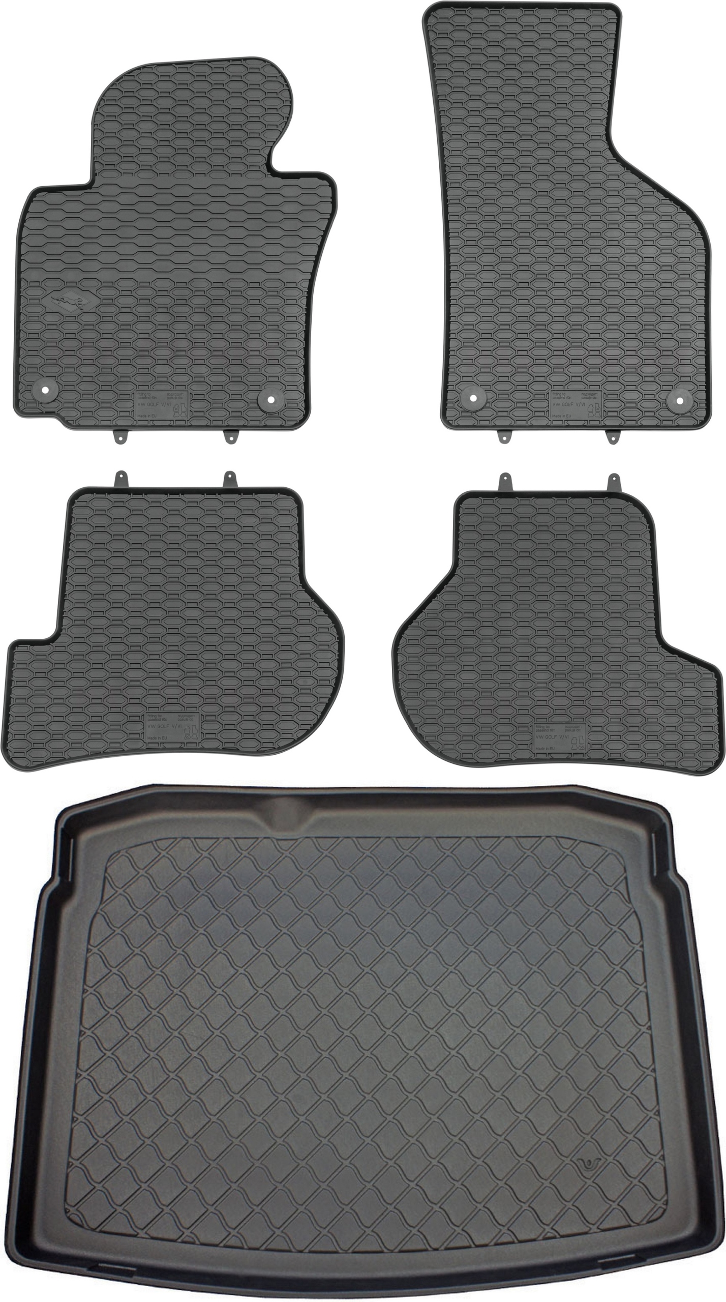 Volkswagen Golf V 1K Hatchback od roku 2008-2012 Sada Koberce batožinový priestor
