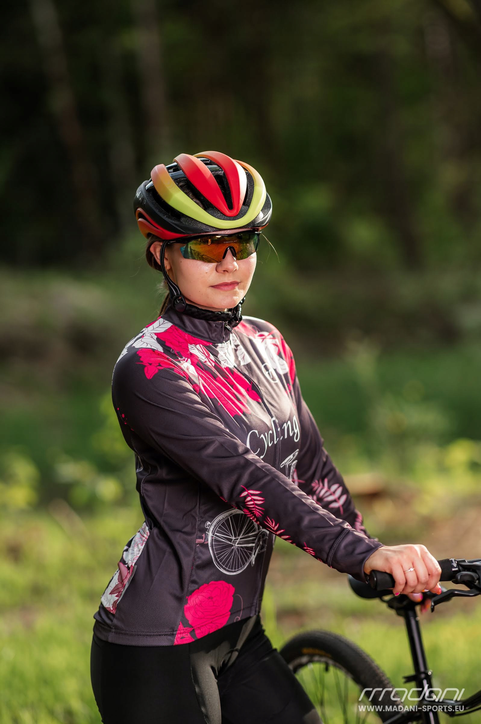 Madani: koszulka rowerowa damska EVA, r. M Materiał dominujący poliester