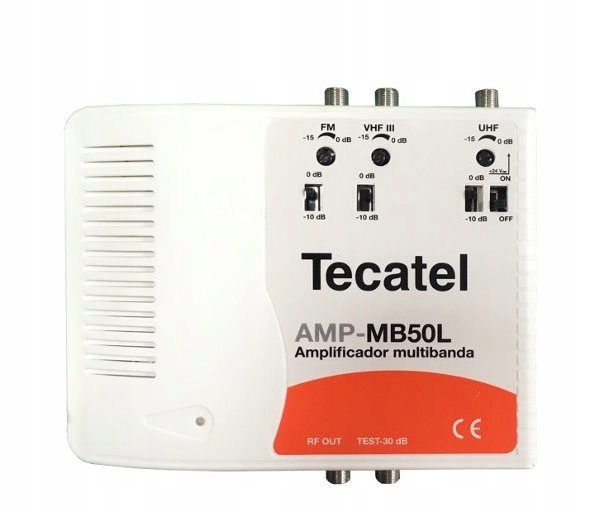 Tecatel zesilovač AMP-MB50L 50dB, Lte, 3 vstupy