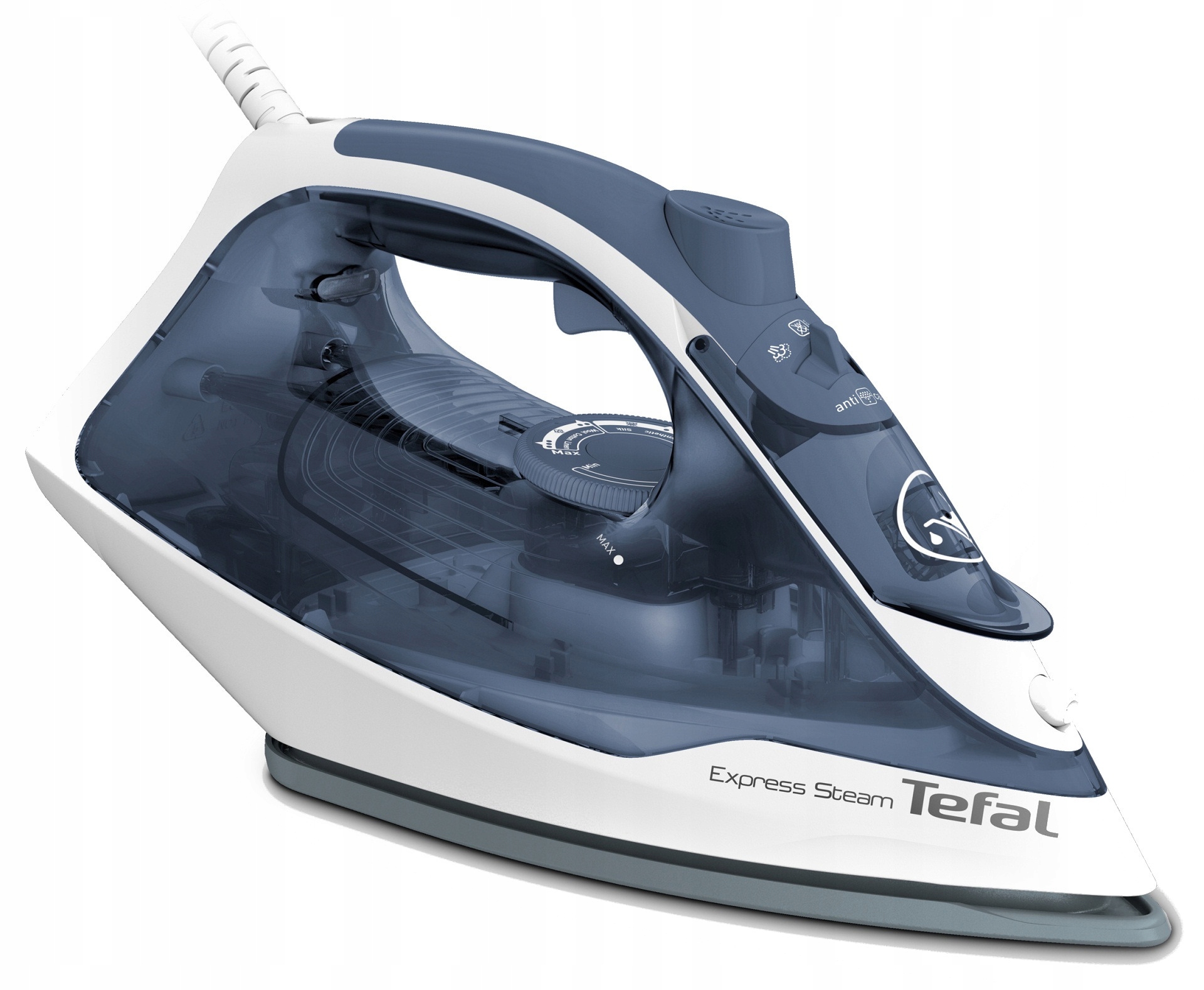 Żelazko Tefal Express FV2837 stopa ceramiczna 2400 W System antywapienny