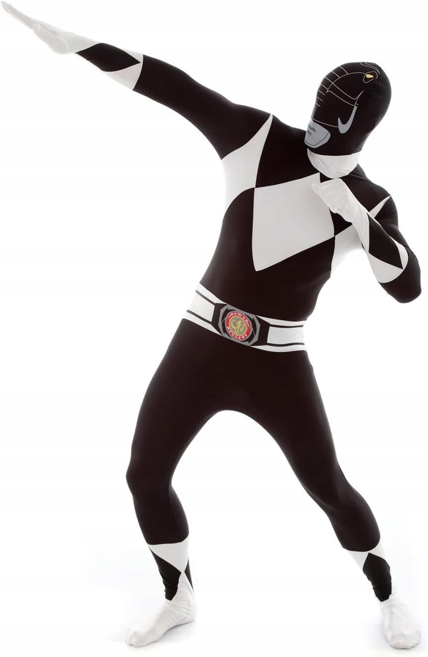 Černý kostým Power Ranger pro dospělé Velikost M