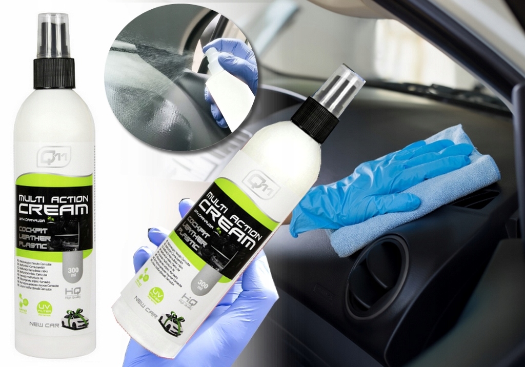 Mleczko Wielofunkcyjne do czyszczenia kokpitu plastików Carnauba Nano 300ml