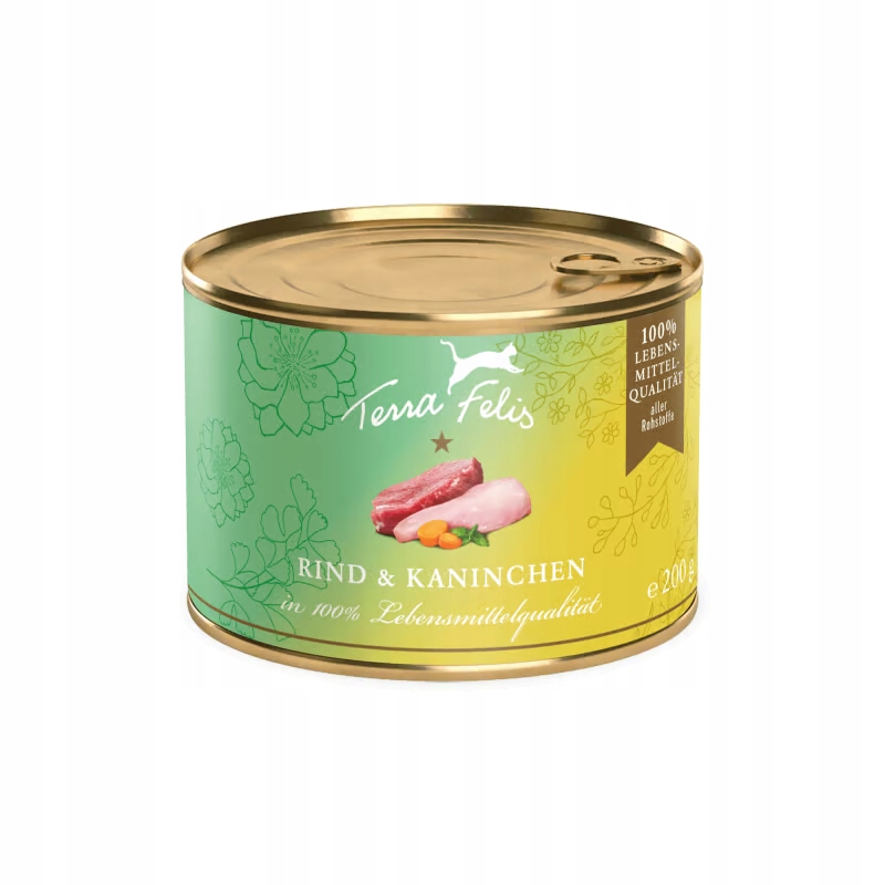 Levně 3x Terra Felis Hovězí maso s králíkem 200 g