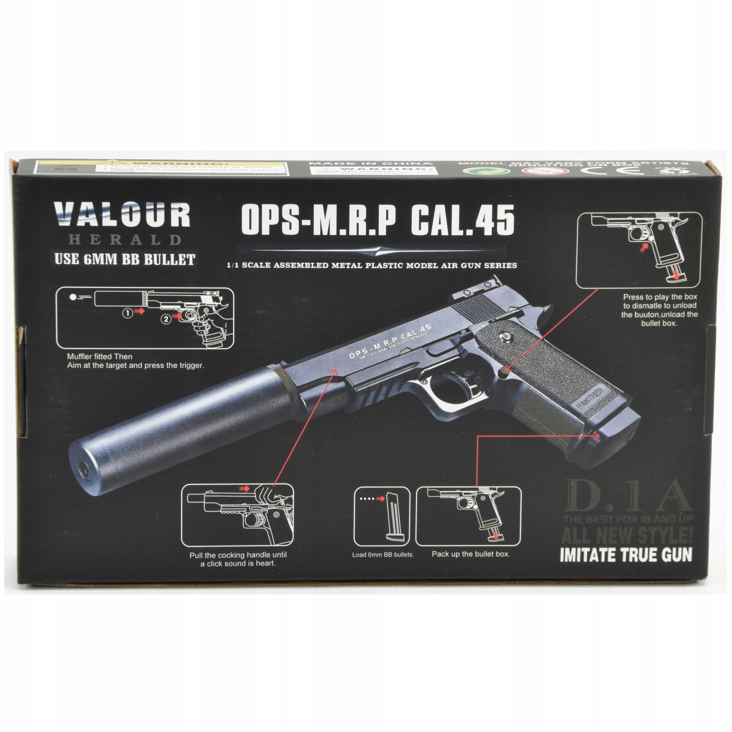 PISTOLET KULKI TŁUMIK METAL 800 KULEK GRATIS pistolet na kulki Materiał metal plastik