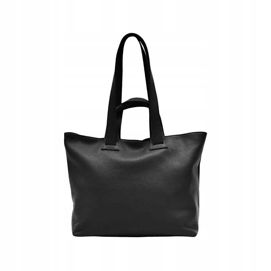 Shopper bag, přírodní kůže Veronica Černá