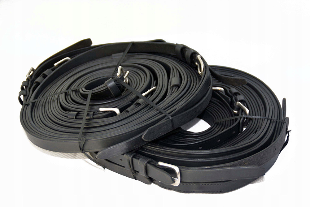 Lejce pro čtyři koně kožené cob/pony