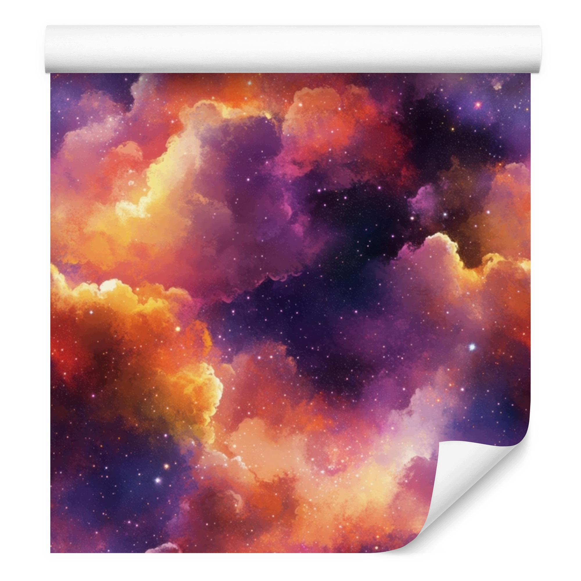 Tapeta Akvarijní galaxie švestka a červená 50x1000 cm
