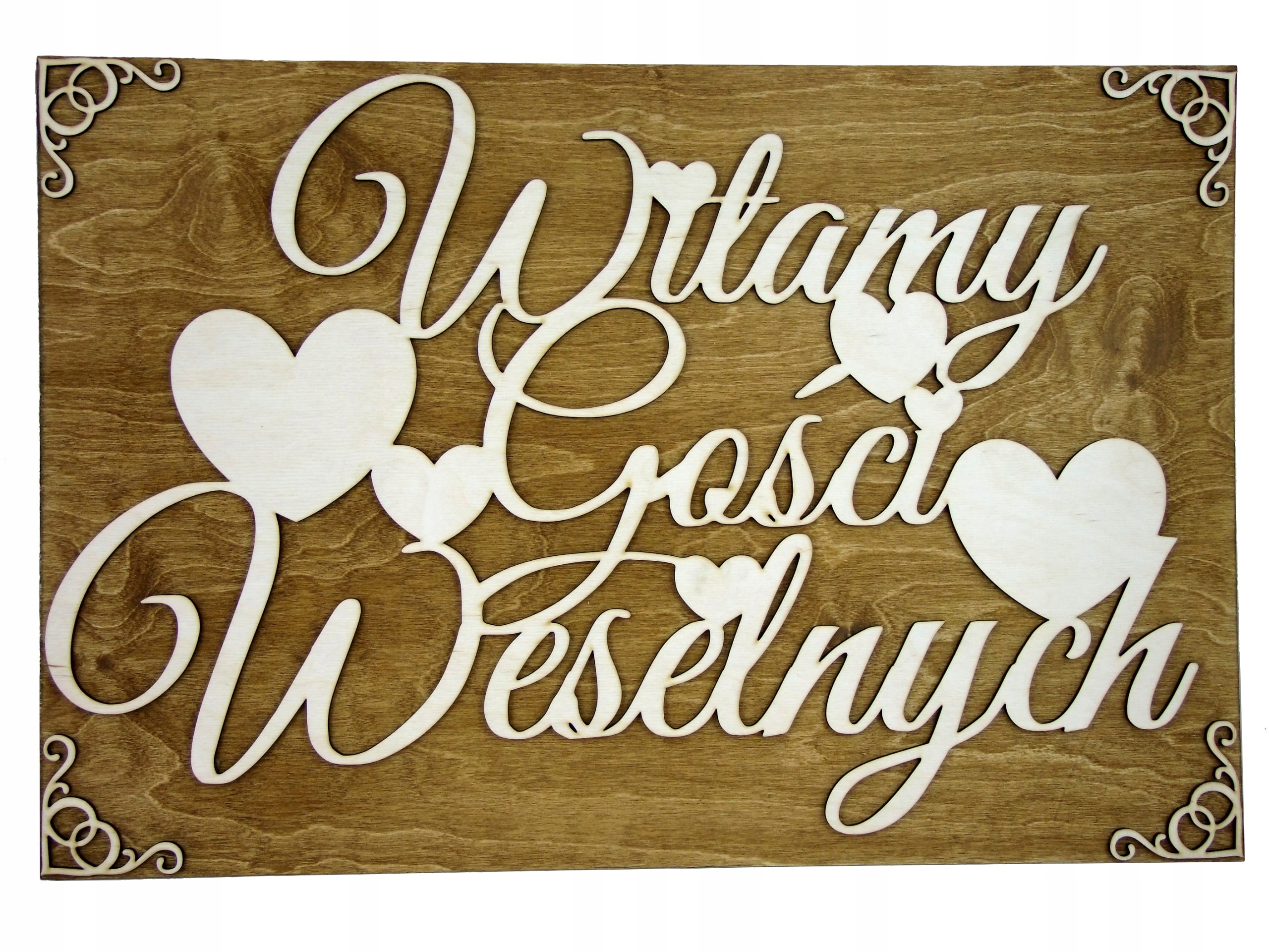 Witamy Gości Weselnych Witająca Tablica Duża 60cm Marka inna