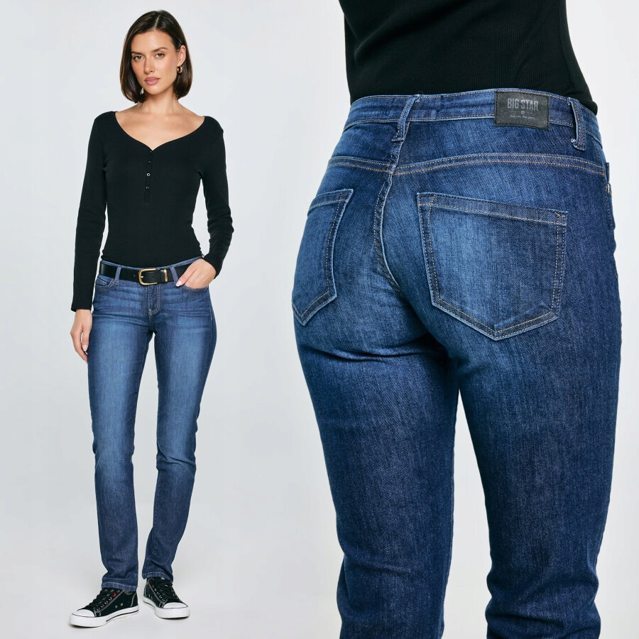 Big Star Dámské slim džíny Kitty modré 447 38/30