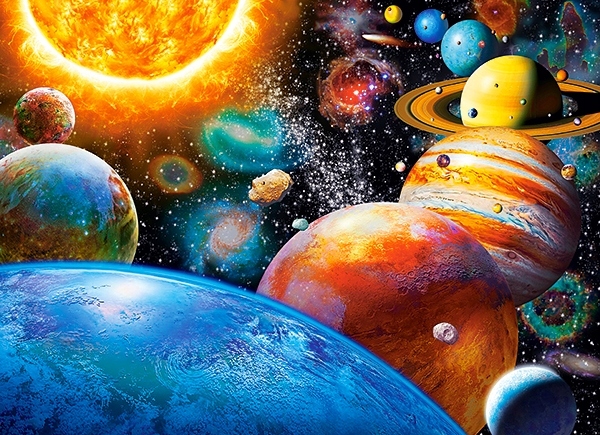 

Puzzle Układanka Planety Księżyce 300 El 8+ Castor