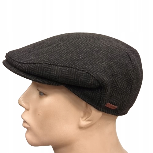 pánský vlněný klobouček s náušníky klasický Mes Stefan Bronz Jedle 57 cm