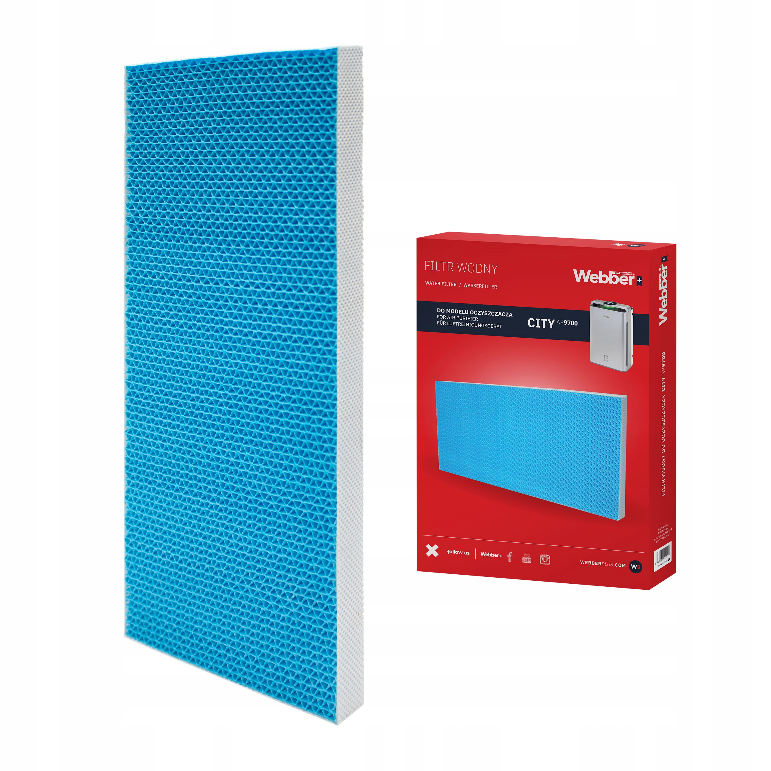 Filtr wodny do oczysczacza powietrza Webber AP9700 Orginalny