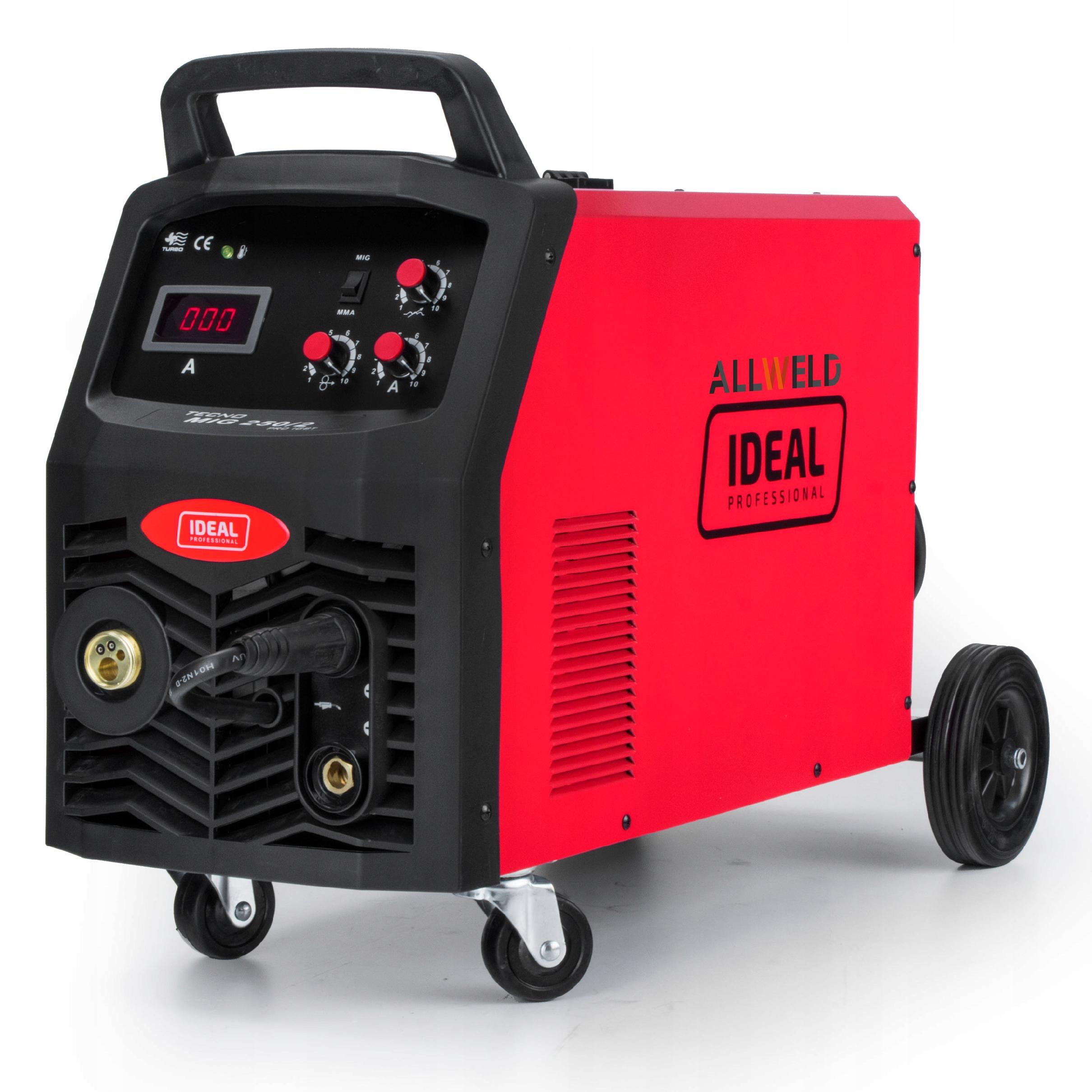 SPAWARKA MIGOMAT IDEAL TECNO MIG 250/2 PRO IGBT MMA 230V 400V 250A IGBT ALU Marka Ideal