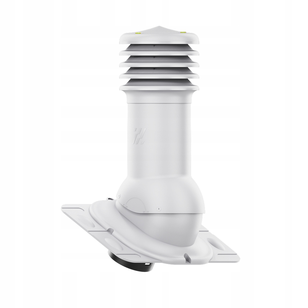 Větrací komín Nezateplený HiVent fi125 Univerzální Světle Šedý 7036