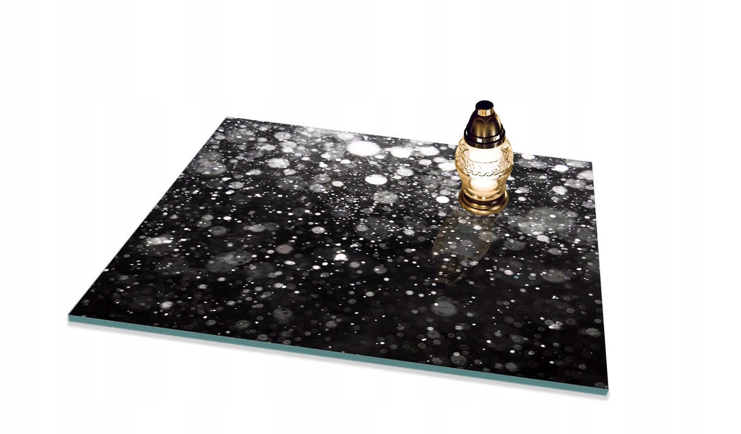 Podstawka do ZNICZY we WZORY na CMENTARZ POMNIK Szyba Hartowana 65x60cm