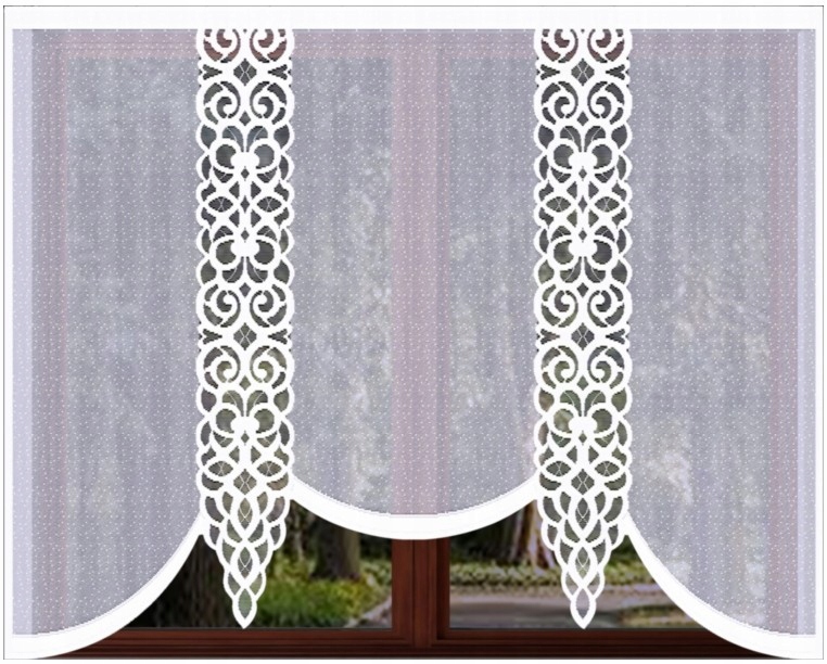 Firana, panel usztywniany Carla 200x150cm