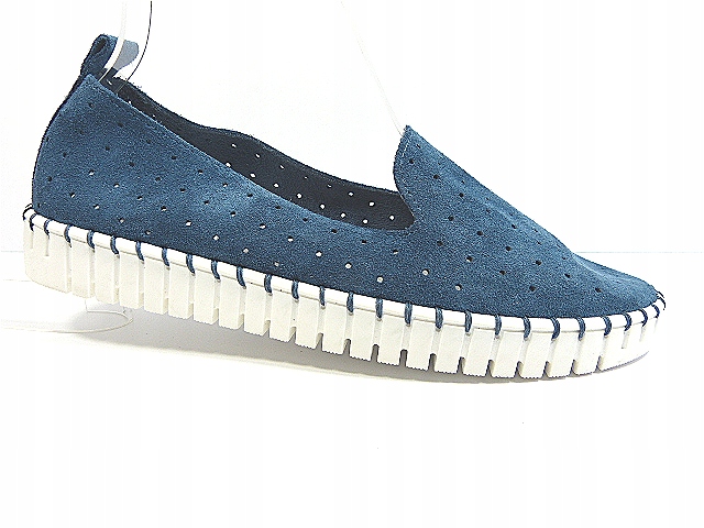 Dámské polobotky široké měkké kožené pohodlné mokasíny espadrilky J.w 37