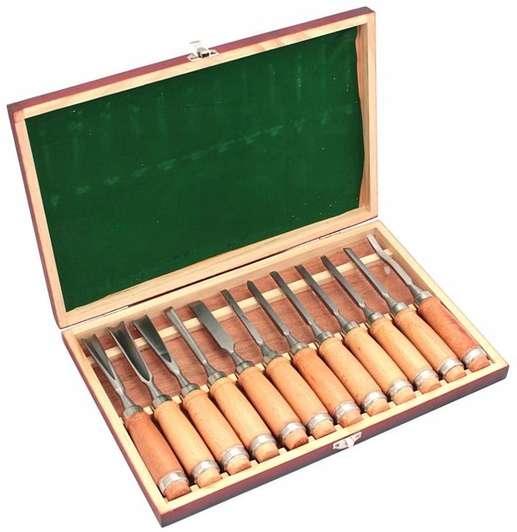 Rezbárske dlátka na vyrezávanie, sada 12ks DR12 Kód výrobcu DR12