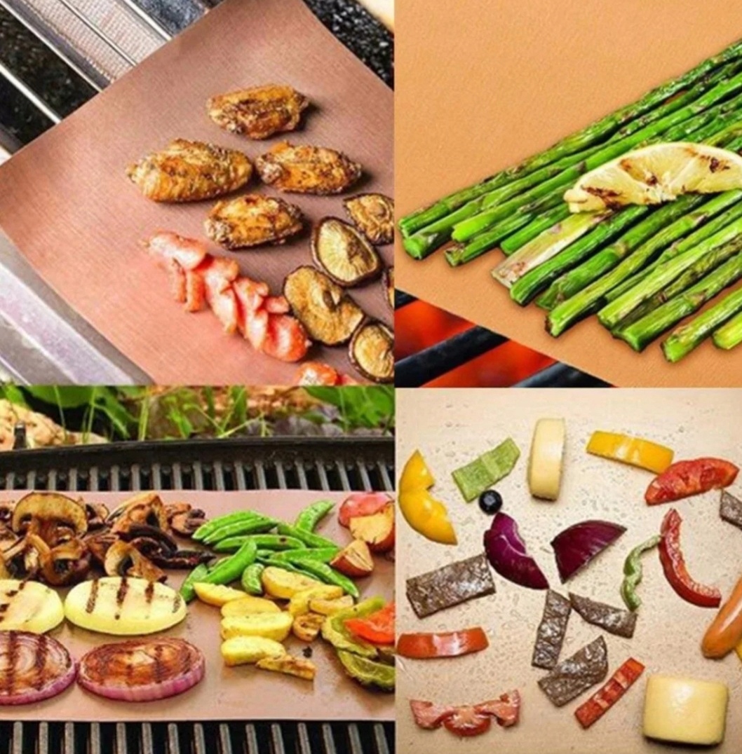 PAPIER MATA FOLIA TEFLONOWA DO PIECZENIA 40 X 60CM WIELORAZOWA Materiał teflon