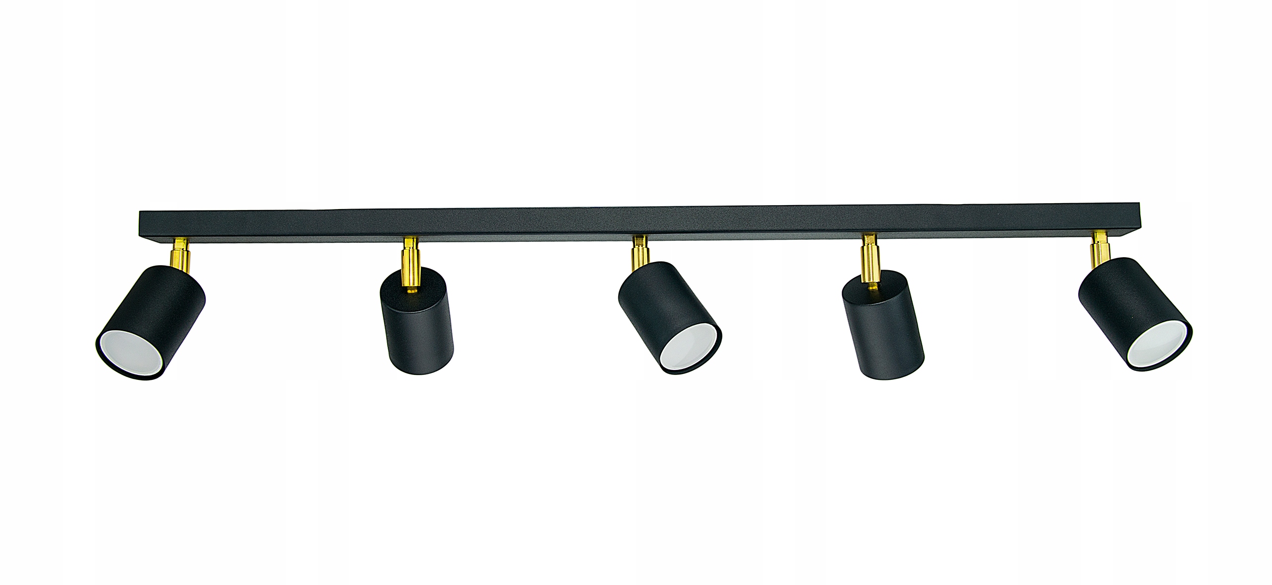 LAMPA SPOT SUFITOWA OPRAWA HALOGENOWA GU10 5 RUCHOMA CZARNA ZŁOTA LED Marka Moderno