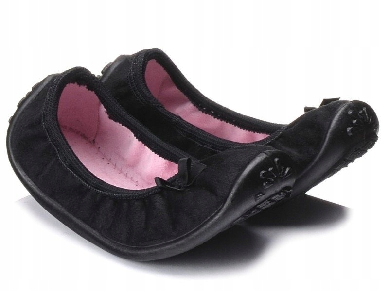 

Befado 980X070 Kapcie Balerinki Czarne Gumki 30