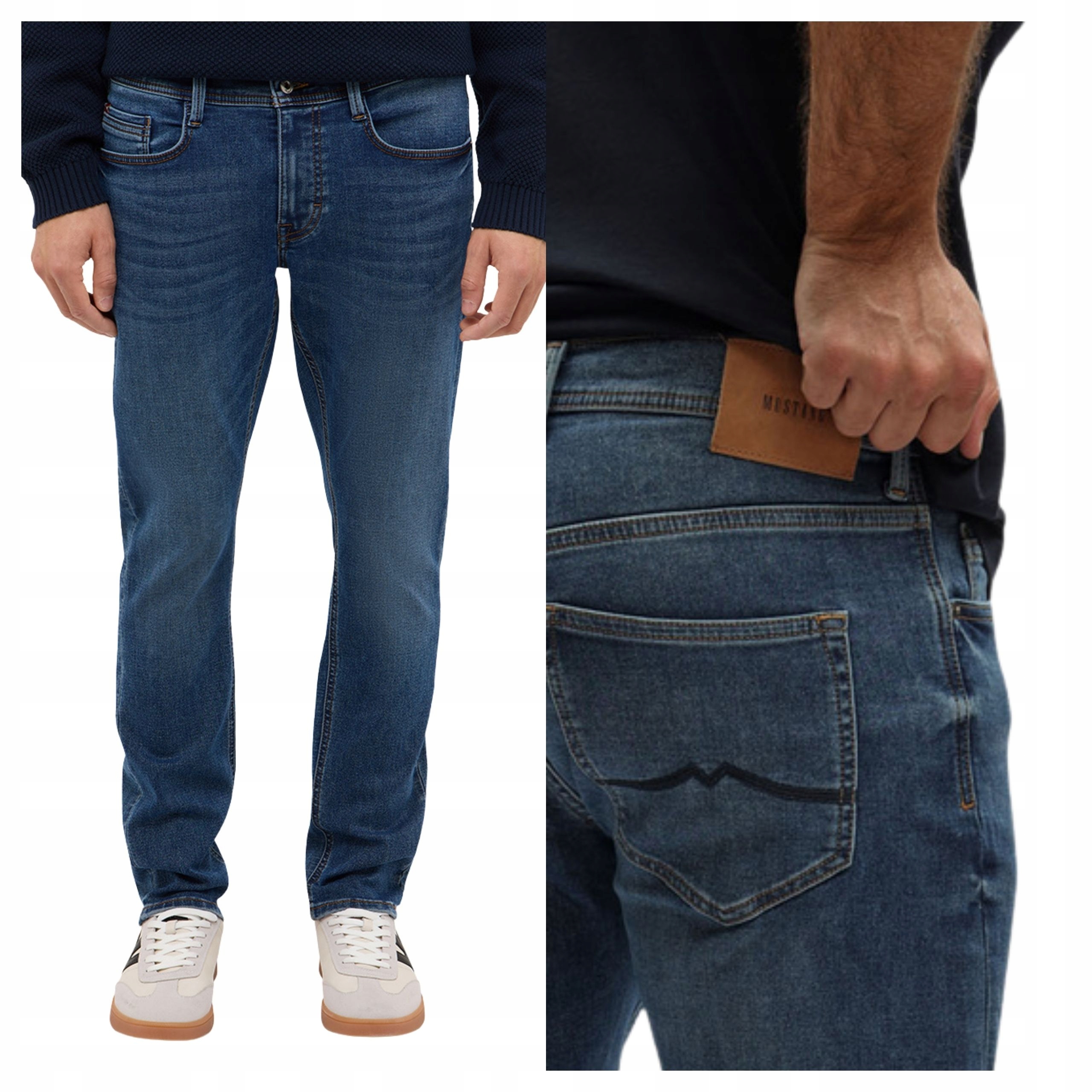 Pánské džínové kalhoty Mustang Oregon Slim Modré Denim W34 L34