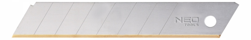 Ostrza łamane wymienne tytan 18 mm, 10 szt. NEO TOOLS