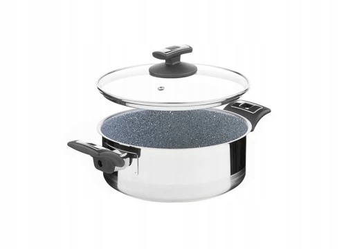 Rajnica s pokrievkou Kolimax Cerammax Pre Comfort granit šedý, 22 cm, 3,0 l