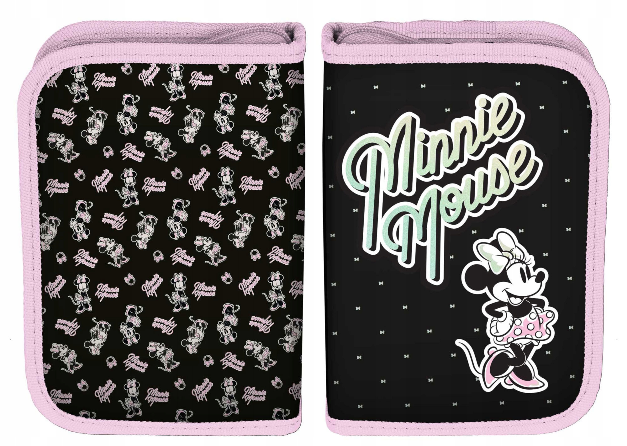 Piórnik szkolny bez wyposażenia Myszka Minnie Typ rozkładany pojedynczy