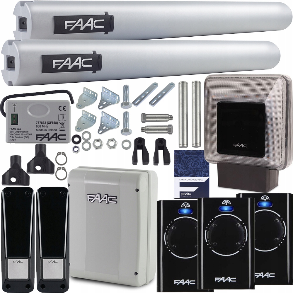 Zestaw do bram FAAC HANDY S418 2024 LAMPA 3x PILOT