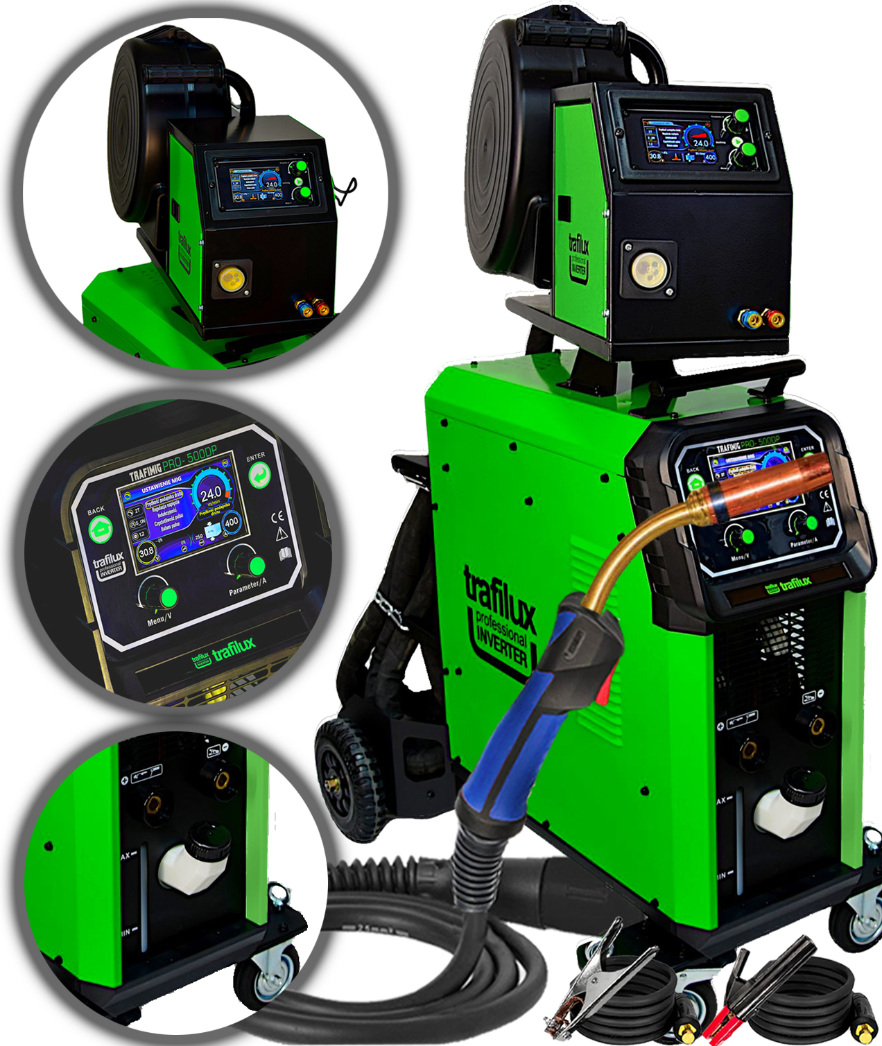 Invertorová Svářečka Migomat Trafilux Mig 500 Dual Puls 400V 500A Synergie