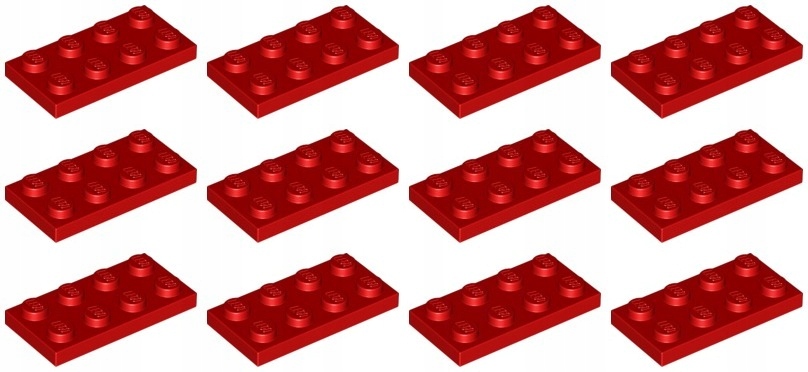 

Lego 3020 Płytka 2x4 czerwona Nowa (15g) 12 szt.