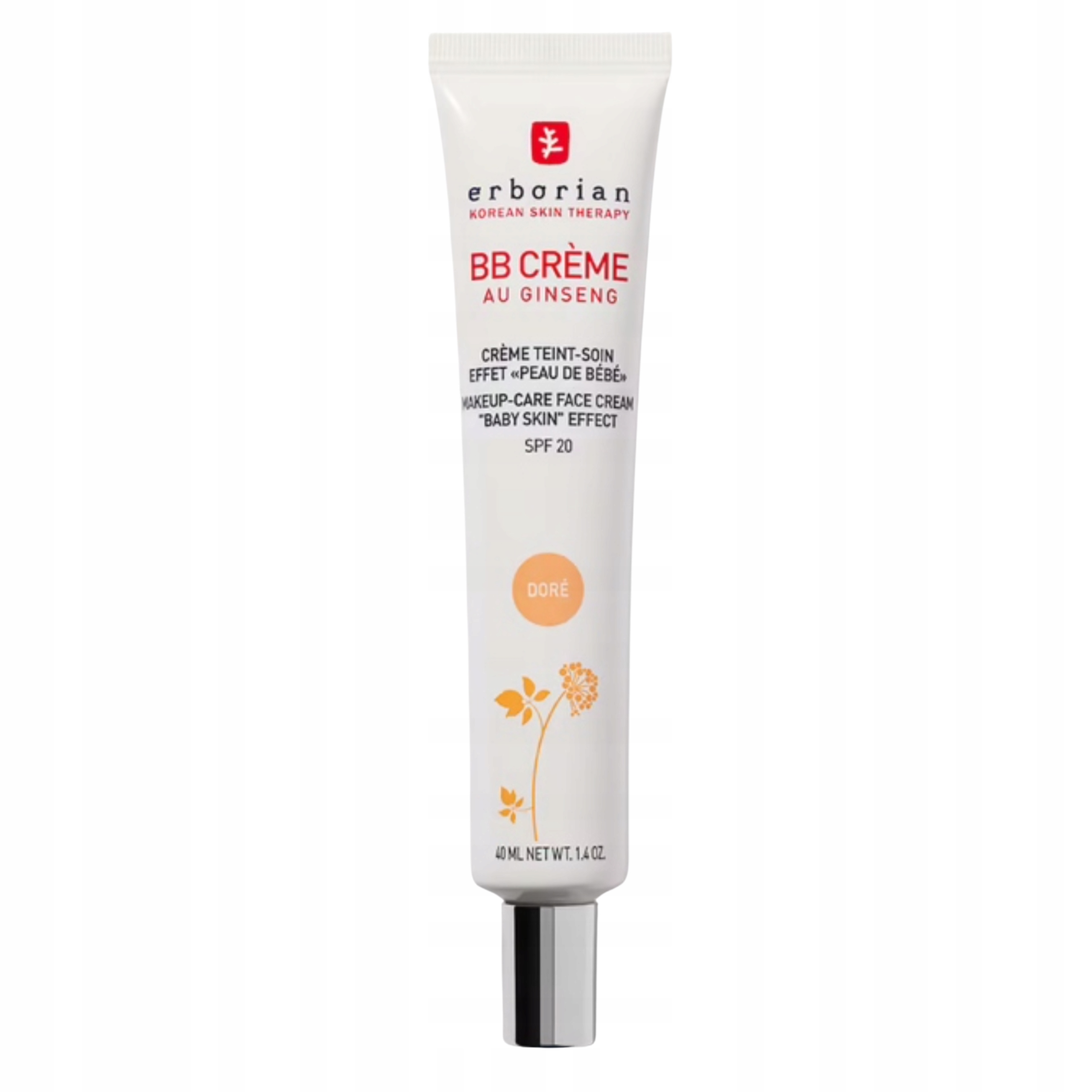 Erborian Bb krém Spf 20 pro sjednocení tónu pleti, odstín Dore 40 ml