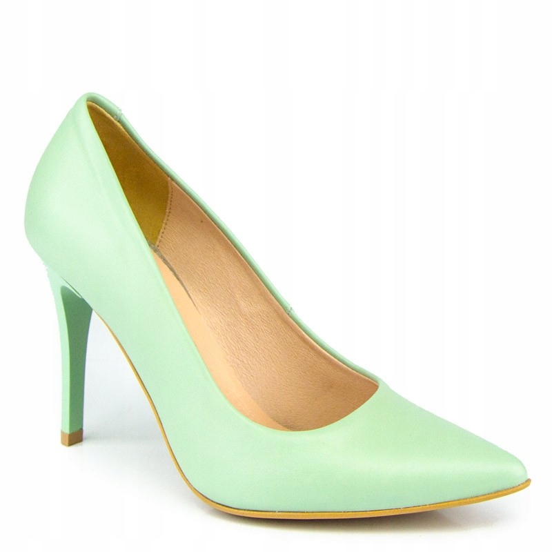 LaRoni E499 Špendlíky 9 CM Kůže Zelená Mátová 41