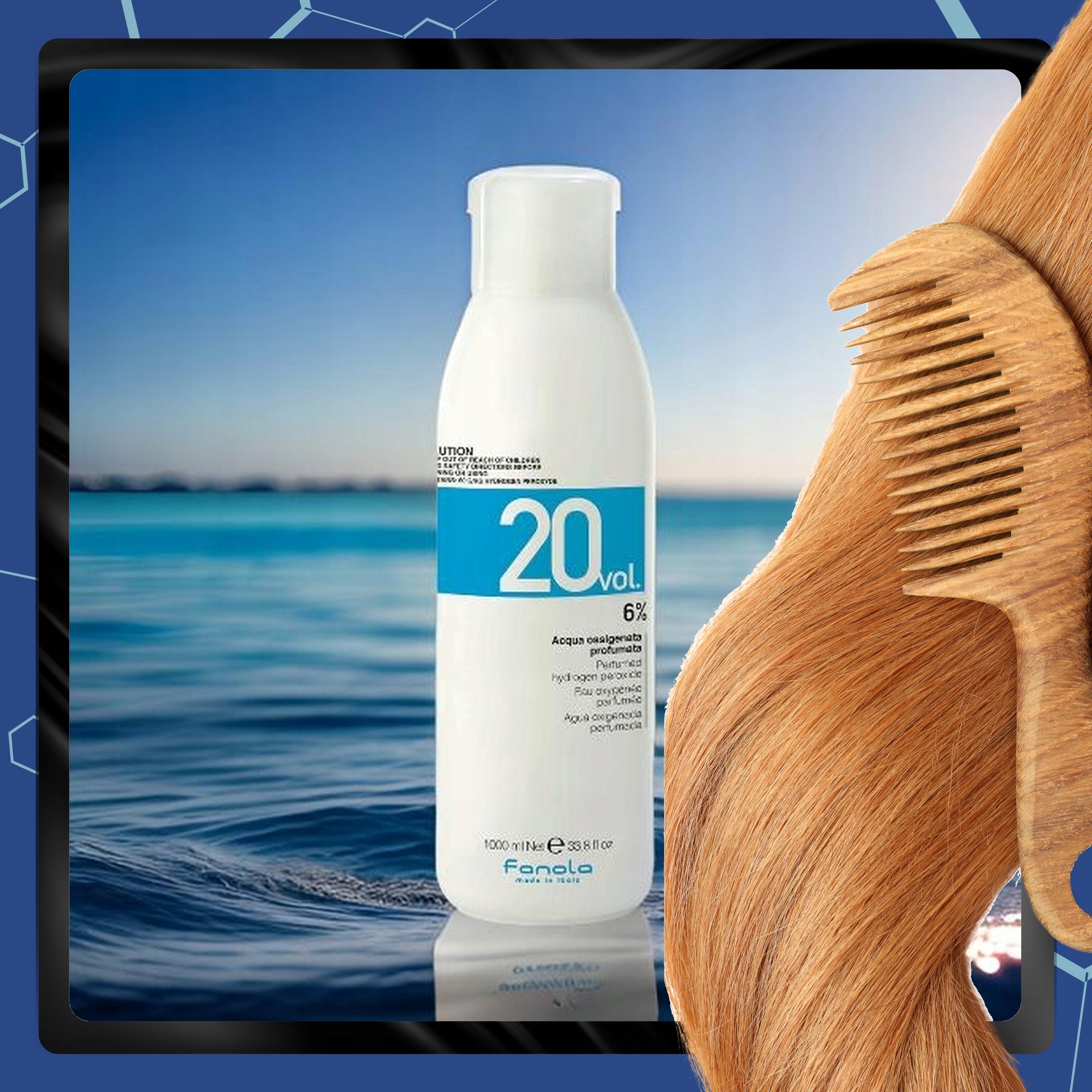 FANOLA CREMA 20 OXYDANT 6% WODA UTLENIONA DO FARB EMULASJA 1000ML Kolor farby inne