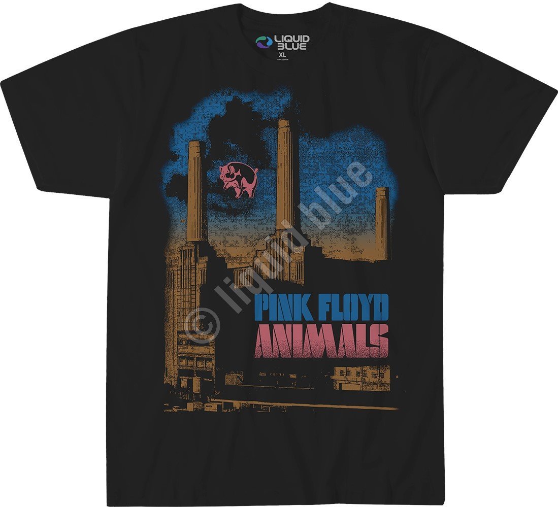 Pink Floyd Pig Stain Liquid Blue L