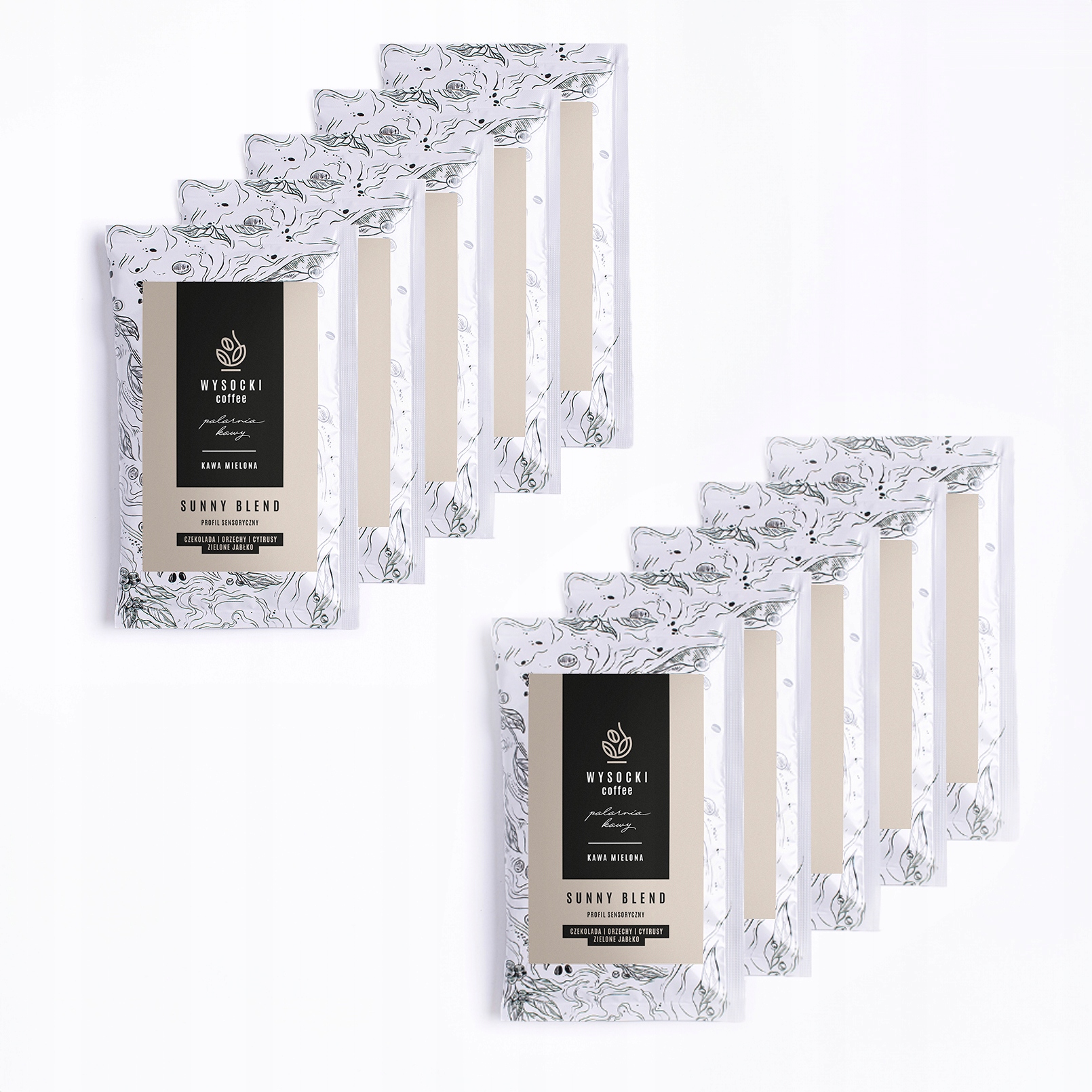 Sunny Blend Káva Speciality Sáček Arabica Mletý 70 g x 10 kusů