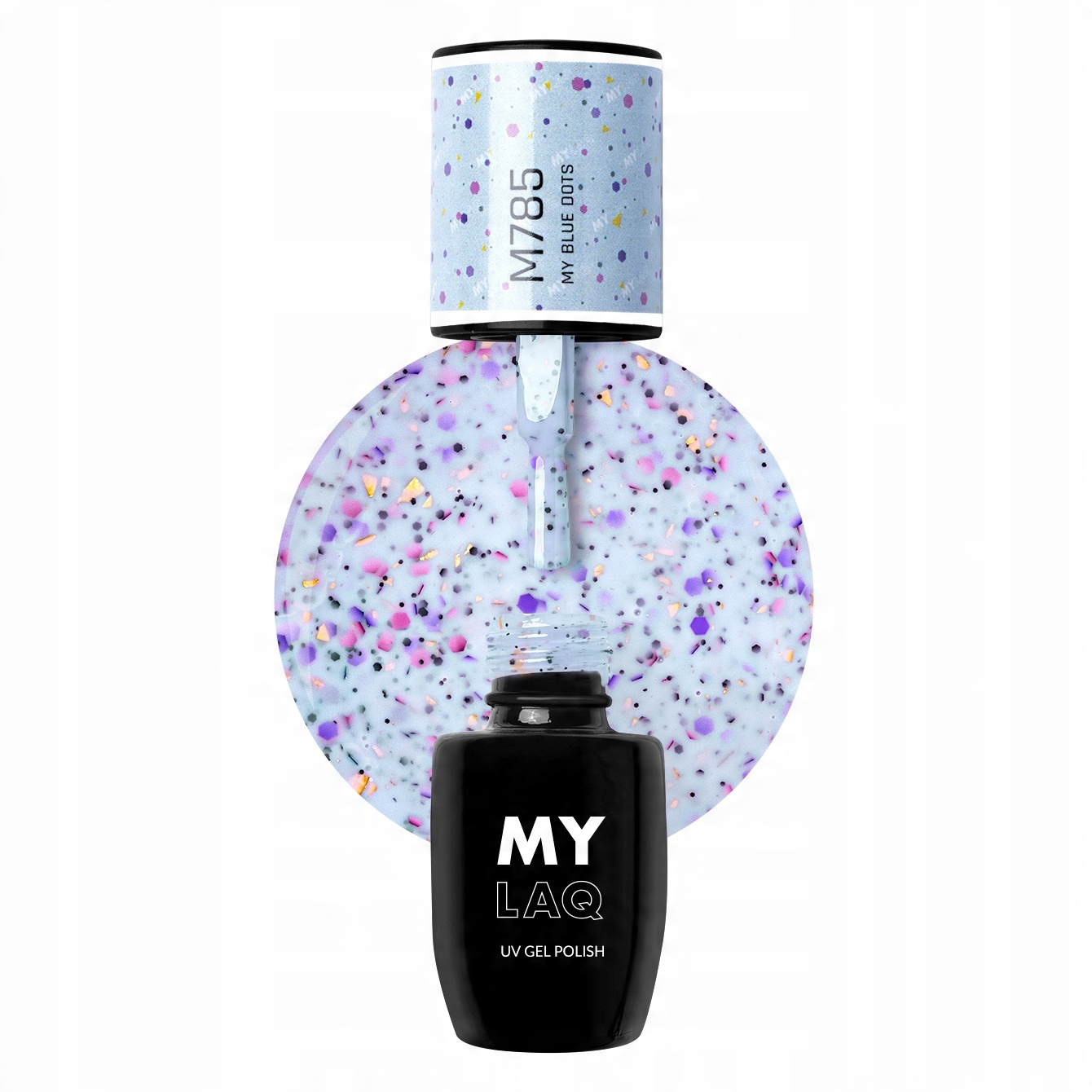 

Mylaq Niebieski Lakier Hybrydowy My Blue Dots 5 ml