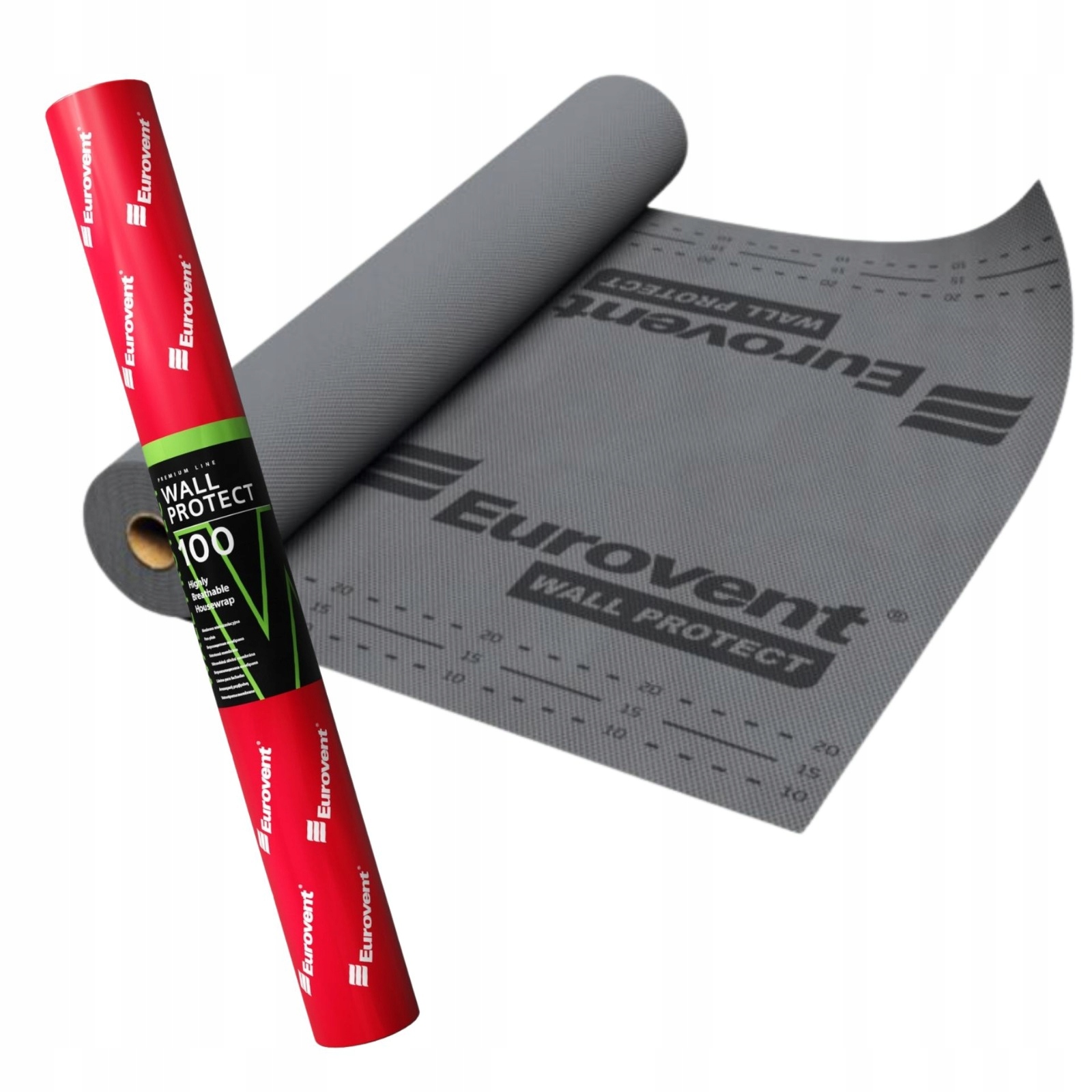 MEMBRANA FOLIA WIATROIZOLACJA EUROVENT WALL PROTECT 75m2 WIATROIZOLACYJNA