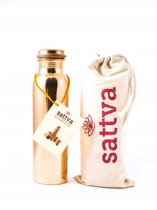 Měděná láhev Plain 950 ml Ayurveda – Sattva