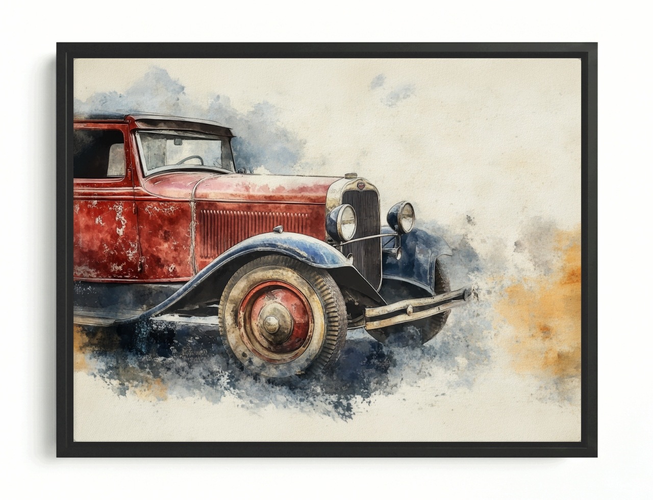 Obraz Rám American Box Auto Oldtimer Zabytek Automobilový Průmysl 100x75