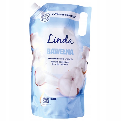 Linda Kremowe Mydło do Rąk w płynie Bawełna 1L