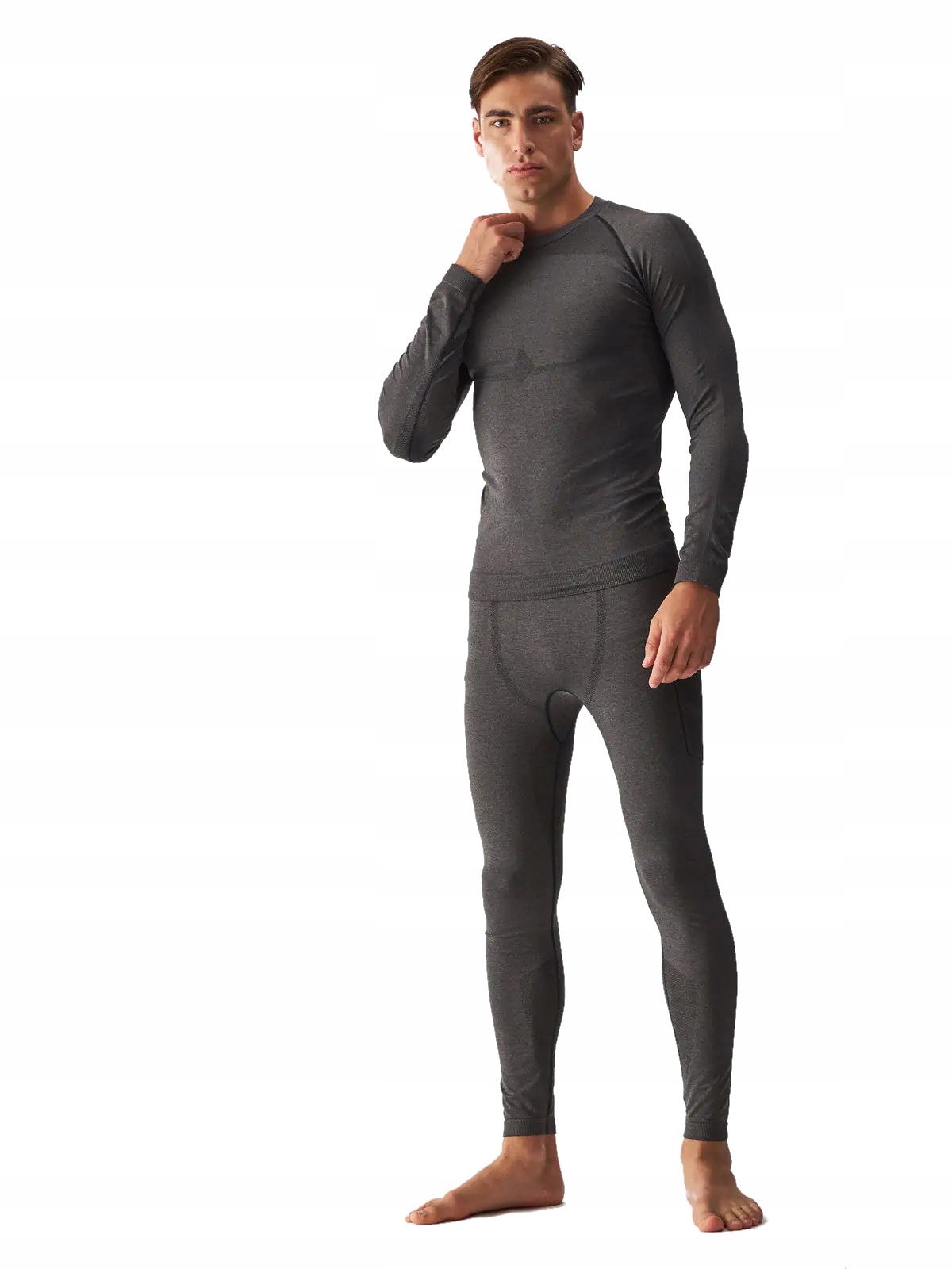Pánské termoaktivní spodní prádlo 4F SEAM174+SEAM175 21S šedé L/XL