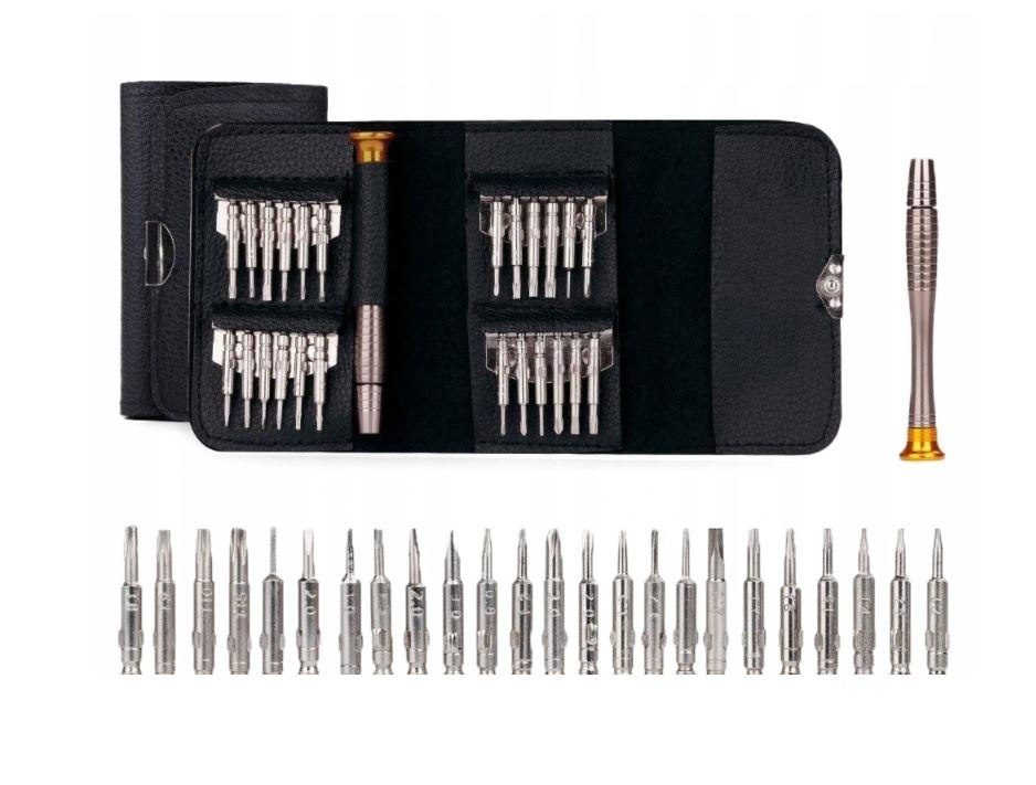 Zestaw śrubokrętów 25szt magnetyczne profi do telefonów ZWY Liczba elementów w zestawie 251
