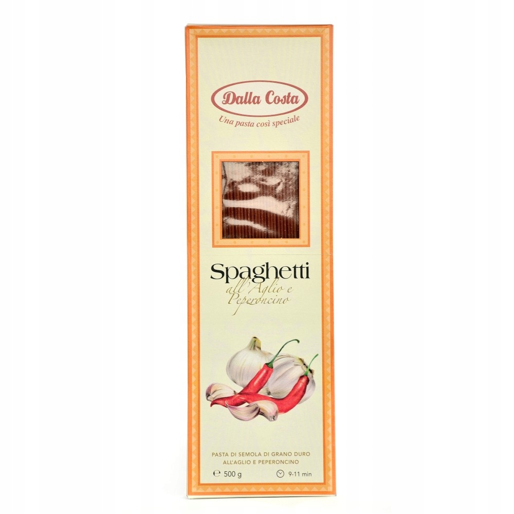 Levně 4x Těstoviny Spaghetti all aglio e peperoncino 500g Dalla Costa
