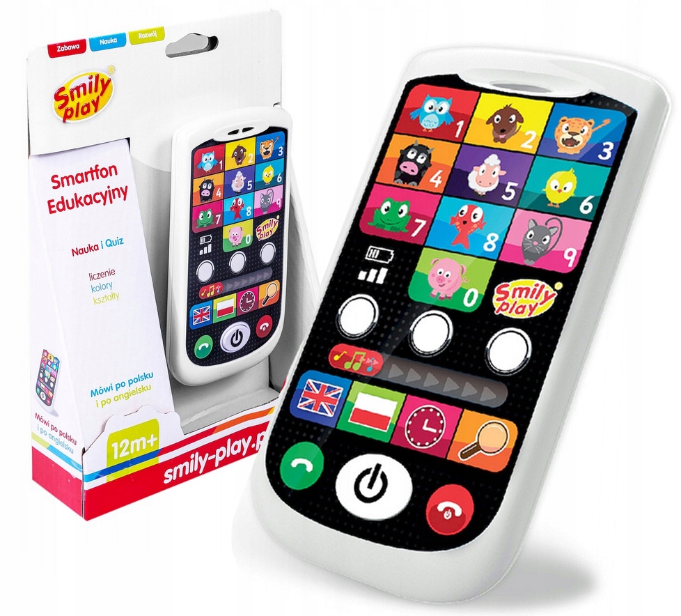 SMARTFON EDUKACYJNY INTERAKTYWNY ZABAWA I NAUKA Marka Smily Play