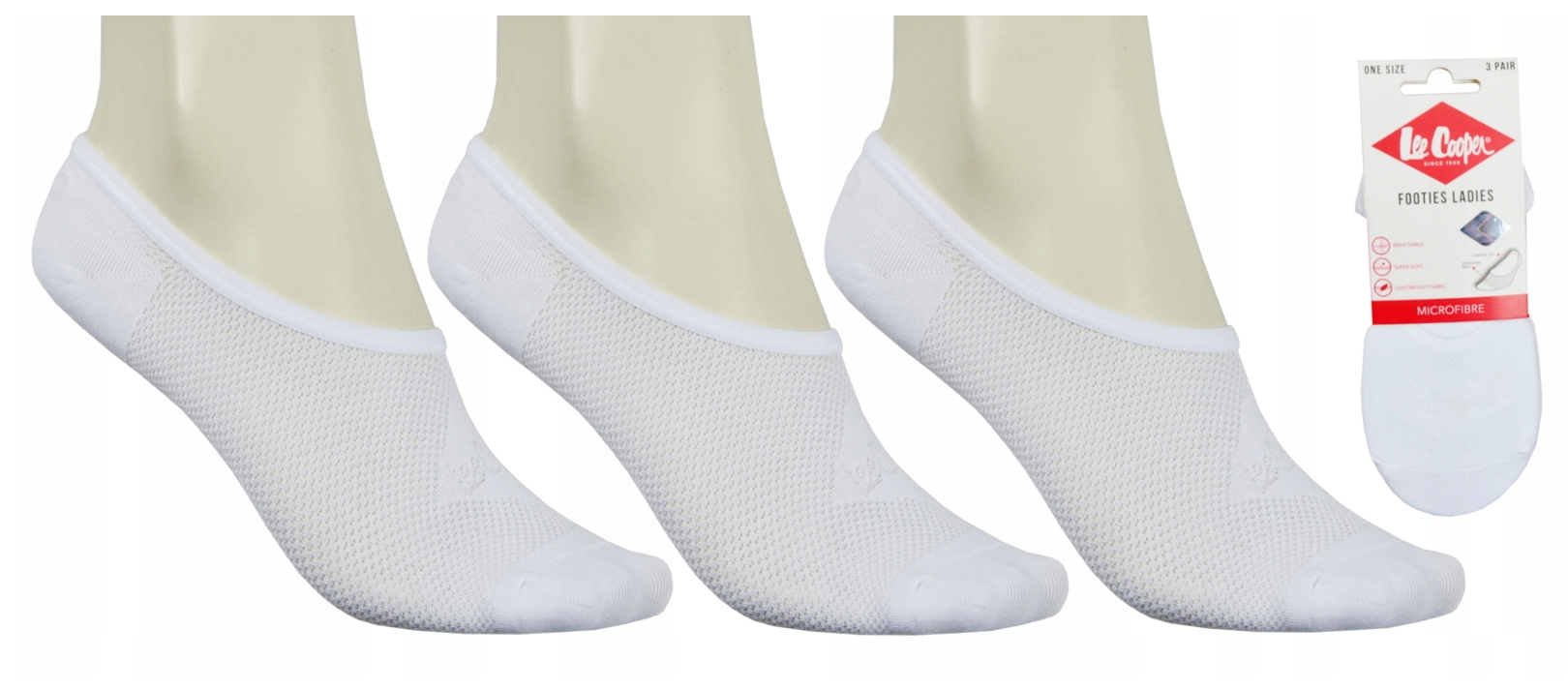 LEE COOPER STOPKI BALERINKI BIAŁE 3-PAK Marka Lee Cooper