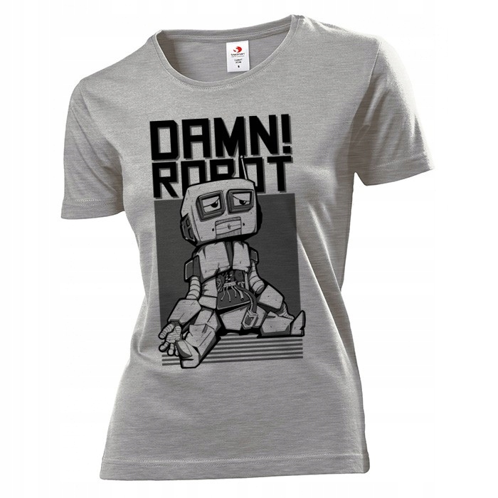 

Koszulka damska Damn Robot L